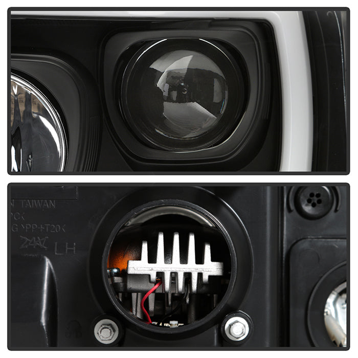 Spyder 05-07 Ford F250/350/450 Super Duty Projector LED Black PRO-YD-FS05V2PL-BK 5087911
