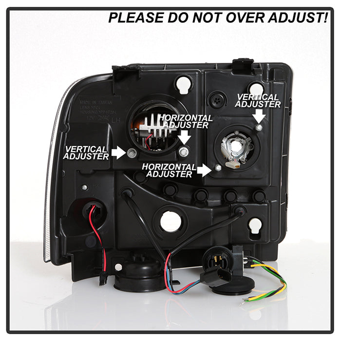 Spyder 05-07 Ford F250/350/450 Super Duty Projector LED Black PRO-YD-FS05V2PL-BK 5087911