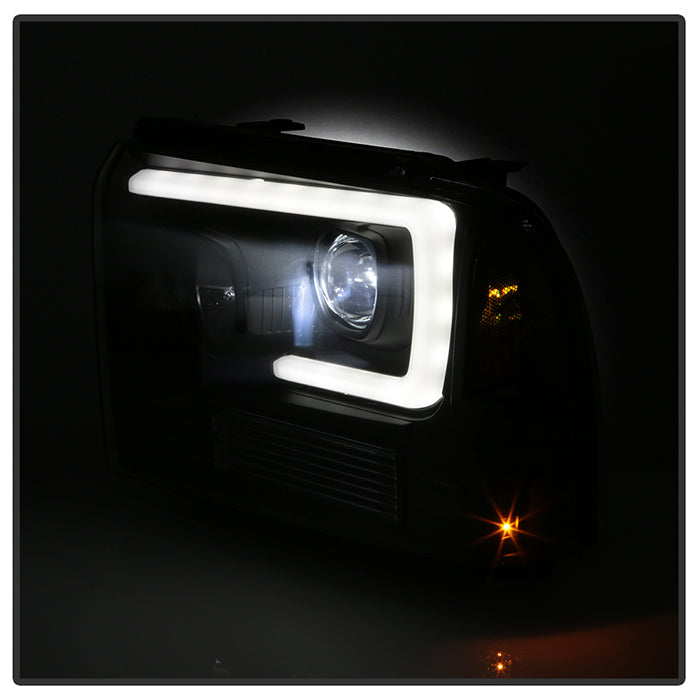 Spyder 05-07 Ford F250/350/450 Super Duty Projector LED Black PRO-YD-FS05V2PL-BK 5087911