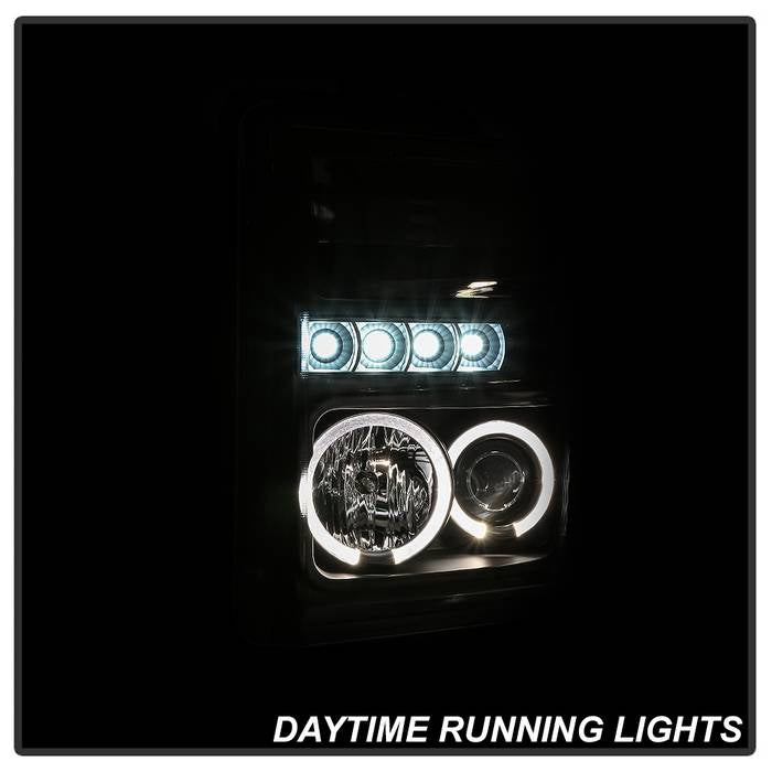 Spyder Signature Ford F250/350/450 Super Duty 08-10 Projector Headlights (PRO-YD-FS08-HL-BKV2) 5086006