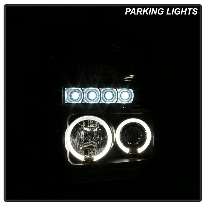Spyder Ford F250/350/450 Super Duty 08-10 Projector Headlights LED Halo LED Blk PRO-YD-FS08-HL-BK 5010575