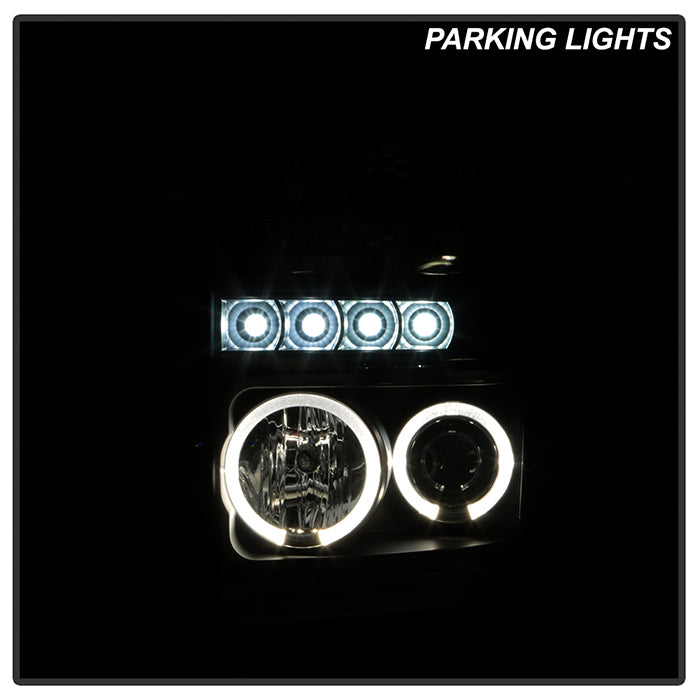 Spyder Ford F250/350 08-10 Projector Headlights LED Halo LED Blk Smke PRO-YD-FS08-HL-BSM 5078490