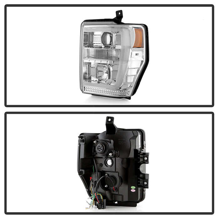 Spyder Ford F-250/350/450 08-10 V2 High-Power LED Headlights-Switch Back-Chrome PRO-YD-FS08PL-SBLB-C 5087744