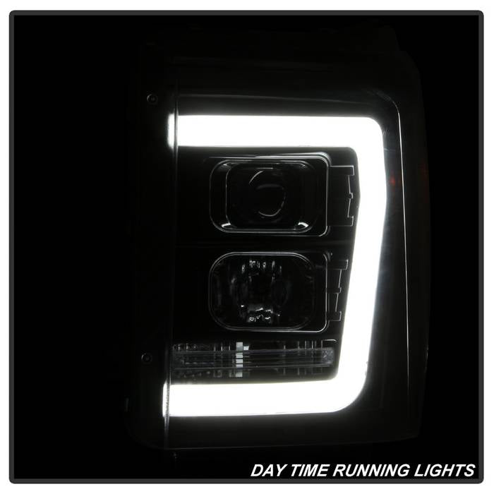 Spyder Ford F-250/F-350/F450 Super Duty 11-16 V2 Projector Headlights - Black (PRO-YD-FS11V2-LB-BK) 5084460