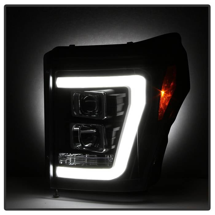 Spyder Ford F-250/F-350/F450 Super Duty 11-16 V2 Projector Headlights - Black (PRO-YD-FS11V2-LB-BK) 5084460
