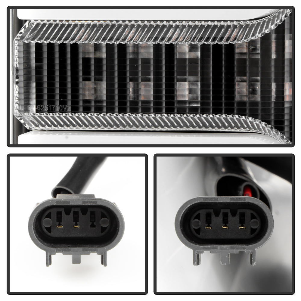 Spyder Ford F-250/F-350/F450 Super Duty 17-18 Projector Headlights Black PRO-YD-FS17-SBSEQ-BK 5086280