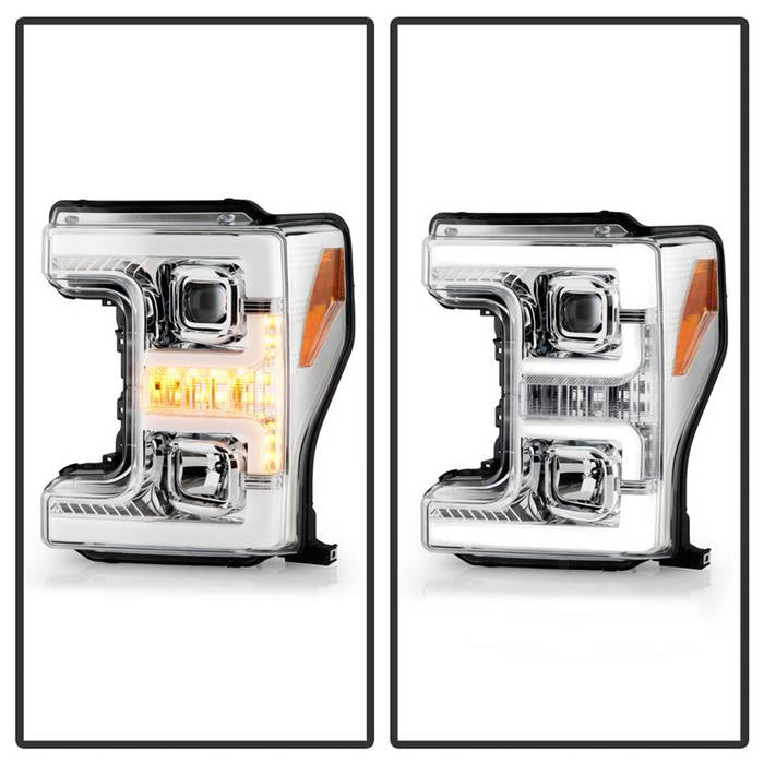 Spyder Ford F-250/F-350/F450 Super Duty 17-18 Projector Headlights Chrome PRO-YD-FS17-SBSEQ-C 5086273