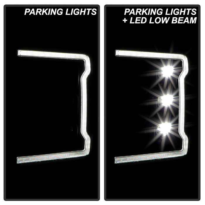 Spyder Ford F-250/F-350/F450 17-18 Full LED Headlights Chrome PRO-YD-FS17HALAP-SEQ-BK 5087430
