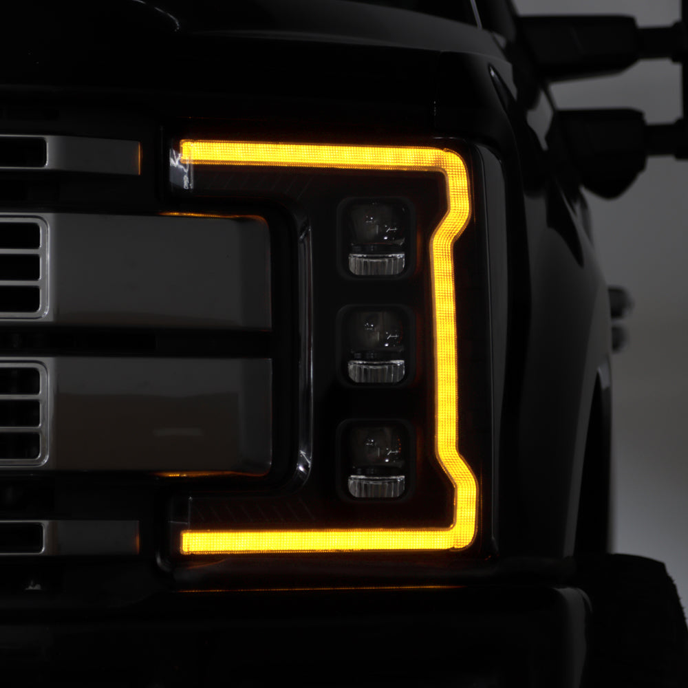 Spyder Ford F-250/F-350/F450 17-18 Full LED Headlights Chrome PRO-YD-FS17HALAP-SEQ-BK 5087430