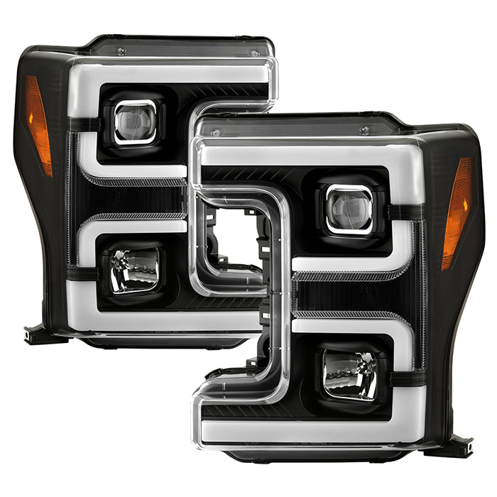 Spyder 17-18 Ford F250/F350/F450 Halogen Model Only -White Light Bar- Black- PRO-YD-FS17HALSI-BK 5087850
