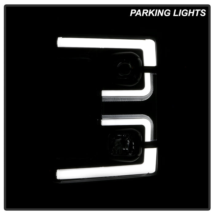 Spyder 17-18 Ford F250/F350/F450 Halogen Model Only -White Light Bar- Black- PRO-YD-FS17HALSI-BK 5087850
