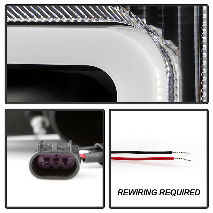 Spyder 17-18 Ford F250/F350/F450 Halogen Model Only -White Light Bar- Black- PRO-YD-FS17HALSI-BK 5087850