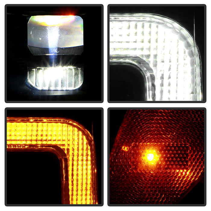 SPYDER Apex 20-22 Ford F250/F350 (Halogen) High-Power LED Headlights - Black PRO-YD-FS20HALAP-SEQ-BK 5088635