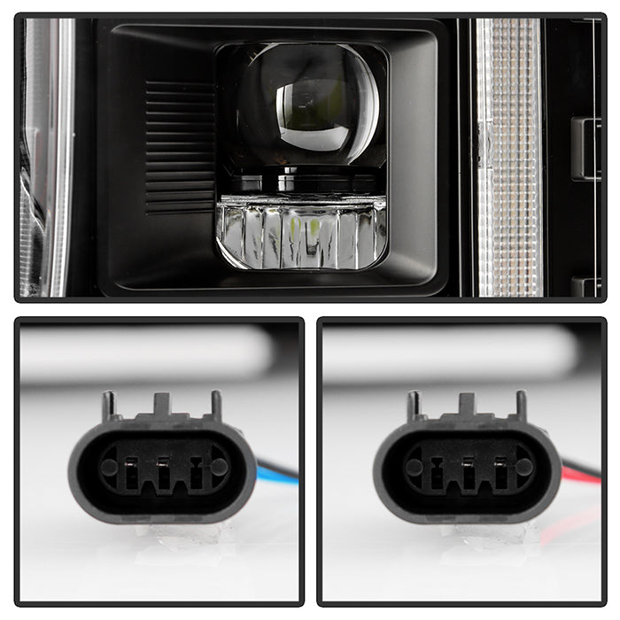 SPYDER Apex 20-22 Ford F250/F350 (Halogen) High-Power LED Headlights - Black PRO-YD-FS20HALAP-SEQ-BK 5088635