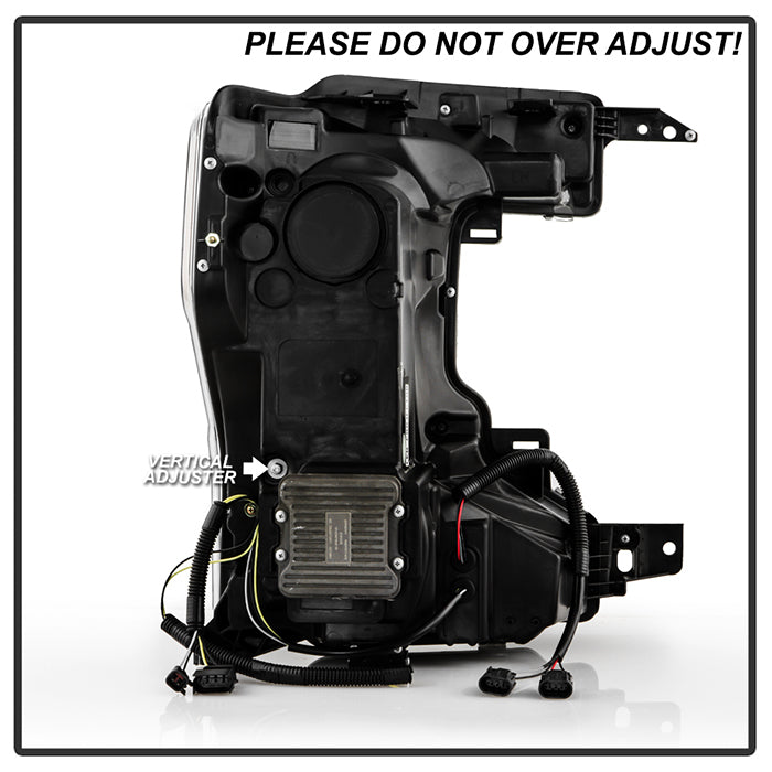 SPYDER Apex 20-22 Ford F250/F350 (Halogen) High-Power LED Headlights - Black PRO-YD-FS20HALAP-SEQ-BK 5088635