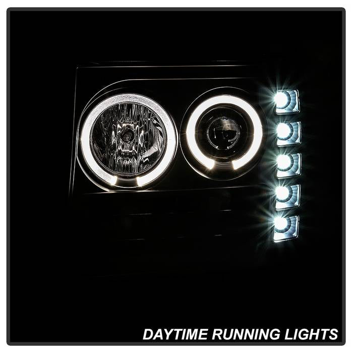 Spyder GMC Sierra 1500/GMC Sierra Denali 08-13 Projector LED Halo- LED All Blk PRO-YD-GS07-HL-BKV2 5086020