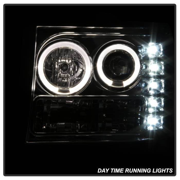 Spyder GMC Sierra 1500/2500/3500 07-13 Projector Headlights LED Halo- LED Chrome PRO-YD-GS07-HL-C 5010612