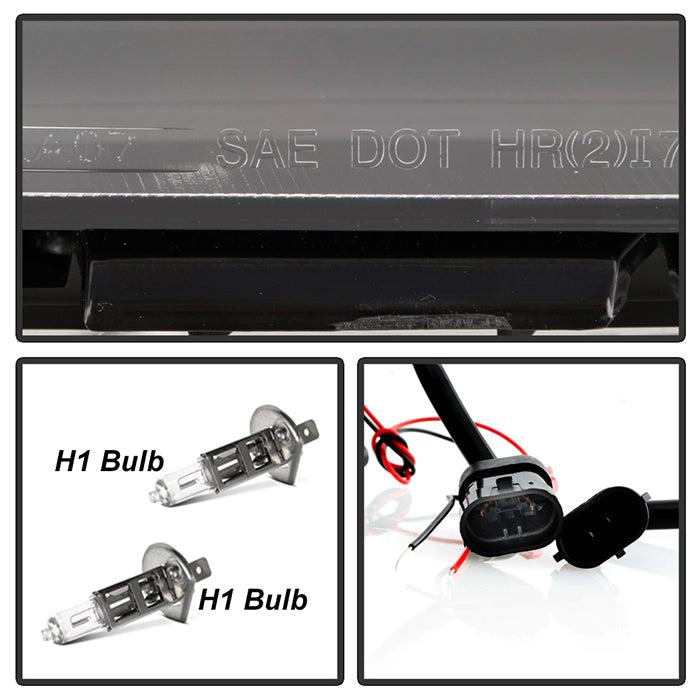 Spyder 07-13 GMC Sierra 1500-3500 Ver 2 Proj Headlights - DRL LED - All Blk PRO-YD-GS07V2-LBDRL-BKV2 5086037