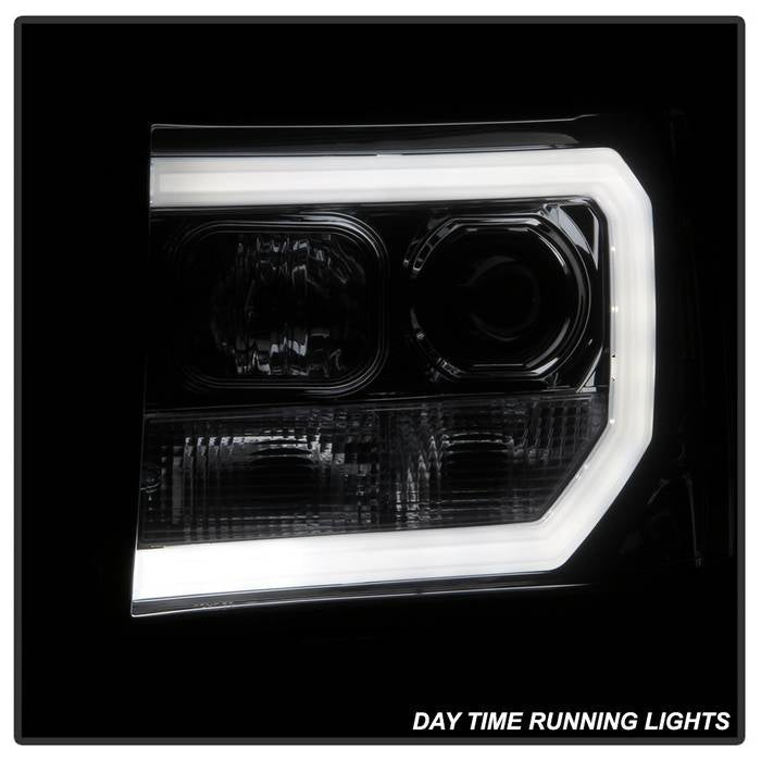 Spyder GMC Sierra 1500/2500/3500 07-13 V2 Projector Headlights - Smoke PRO-YD-GS07V2-LBDRL-SM 5083654