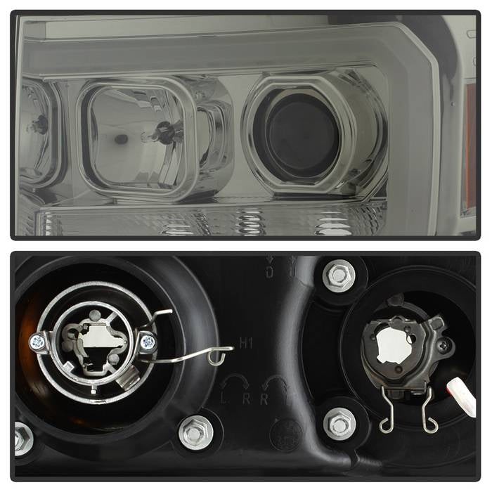 Spyder GMC Sierra 1500/2500/3500 07-13 V2 Projector Headlights - Smoke PRO-YD-GS07V2-LBDRL-SM 5083654
