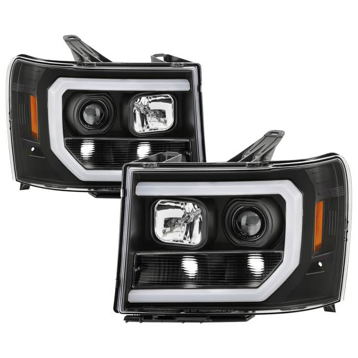 Spyder GMC Sierra 1500/2500/3500 07-13 Denali 08-13 LED Headlights Blk PRO-YD-GS07V2PL-BK 5087522