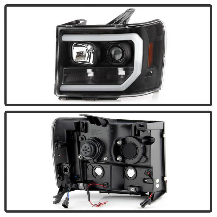 Spyder GMC Sierra 1500/2500/3500 07-13 Denali 08-13 LED Headlights Blk PRO-YD-GS07V2PL-BK 5087522