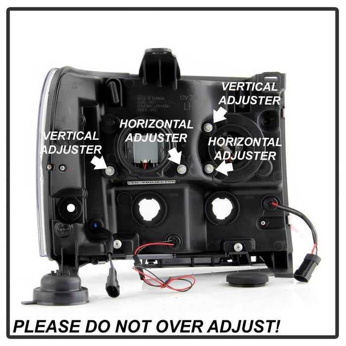 Spyder GMC Sierra 1500/2500/3500 07-13 Denali 08-13 LED Headlights Blk PRO-YD-GS07V2PL-BK 5087522