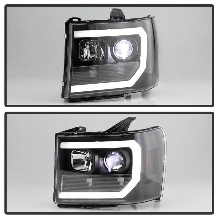 Spyder GMC Sierra 1500/2500/3500 07-13 Denali 08-13 LED Headlights Blk PRO-YD-GS07V2PL-BK 5087522