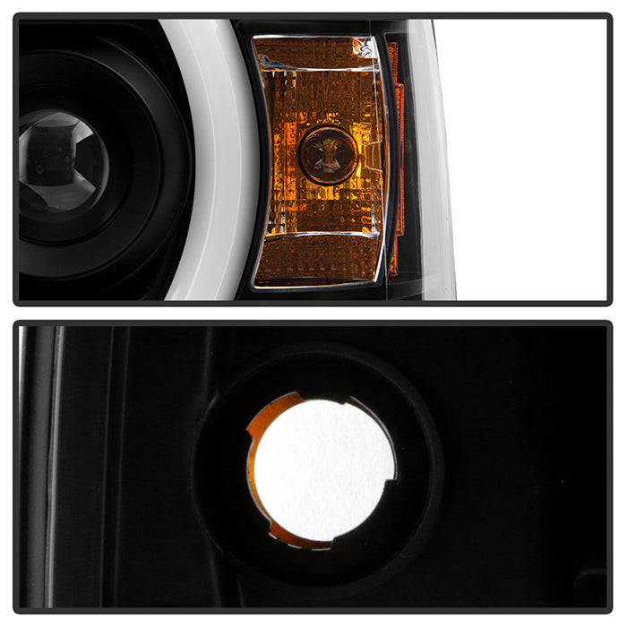 Spyder GMC Sierra 14-16 Projector Headlights Light Bar DRL Blk PRO-YD-GS14V2-LBDRL-BK 5080851