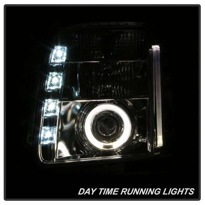 Spyder GMC Yukon 07-14/GMC Yukon XL 07-14 Projector Headlights LED Halo LED Chrome PRO-YD-GY07-HL-C 5029324
