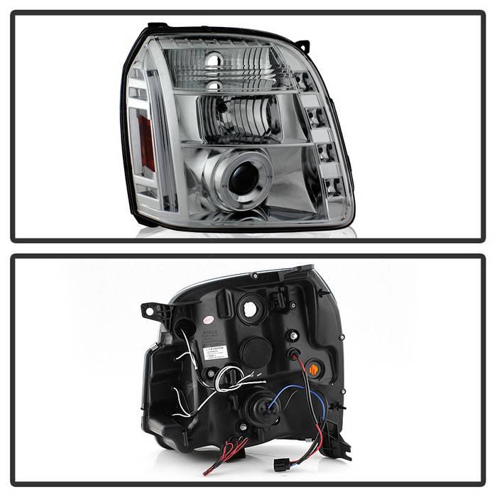 Spyder GMC Yukon 07-14/GMC Yukon XL 07-14 Projector Headlights LED Halo LED Chrome PRO-YD-GY07-HL-C 5029324
