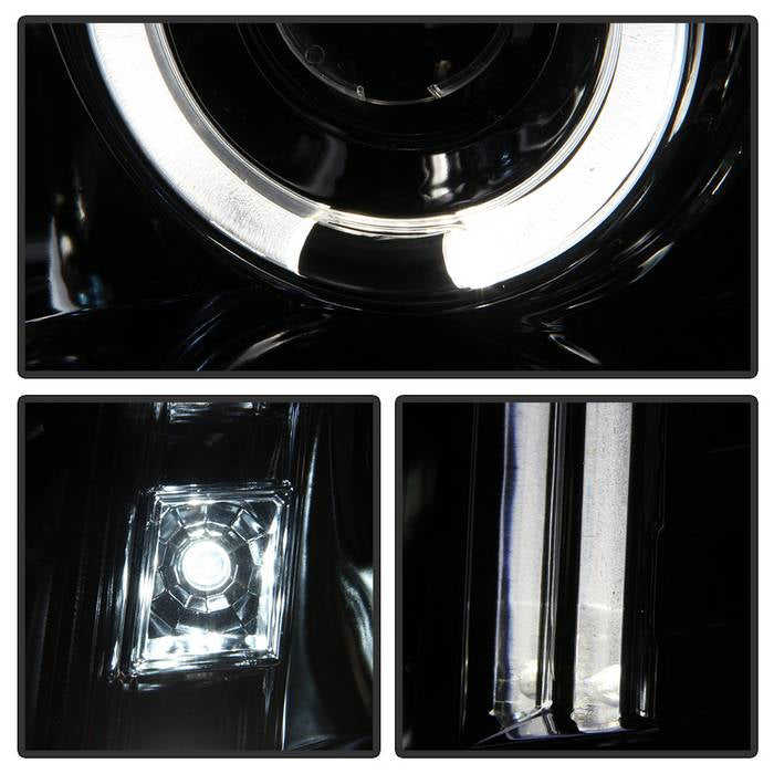 Spyder GMC Yukon 07-14/GMC Yukon XL 07-14 Projector Headlights LED Halo LED Chrome PRO-YD-GY07-HL-C 5029324