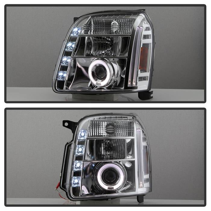 Spyder GMC Yukon 07-14/GMC Yukon XL 07-14 Projector Headlights LED Halo LED Chrome PRO-YD-GY07-HL-C 5029324