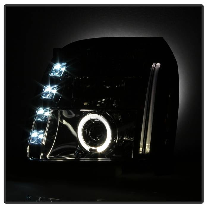 Spyder GMC Yukon 07-14/Yukon Denali 07-14 Projector Headlights LED Halo LED Smke PRO-YD-GY07-HL-SM 5029348