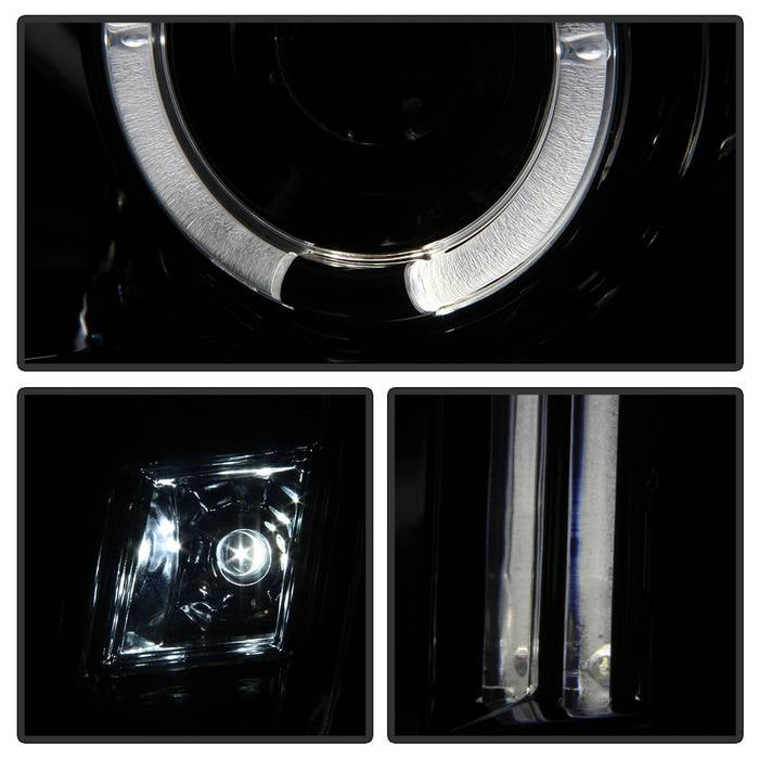 Spyder GMC Yukon 07-14/Yukon Denali 07-14 Projector Headlights LED Halo LED Smke PRO-YD-GY07-HL-SM 5029348