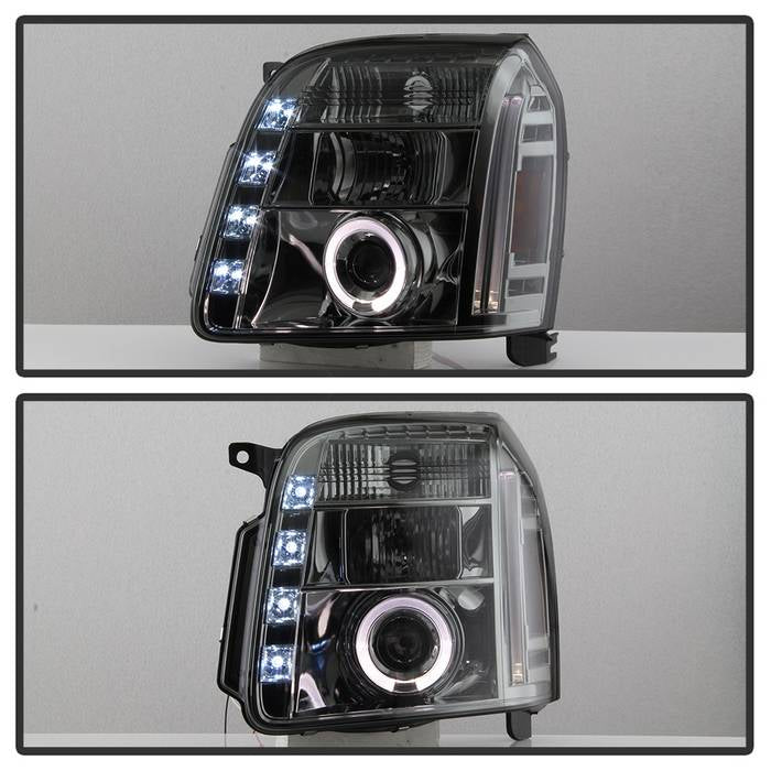 Spyder GMC Yukon 07-14/Yukon Denali 07-14 Projector Headlights LED Halo LED Smke PRO-YD-GY07-HL-SM 5029348