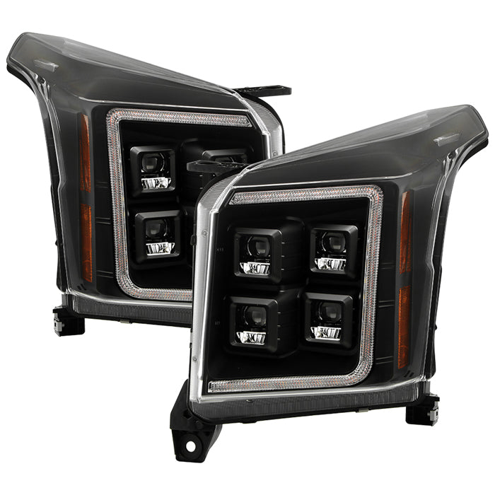 SPYDER Apex 15-20 GMC Yukon High-Power LED Module Headlights - Black (PRO-YD-GY15HALAP-SBSEQ-BK) 5088741