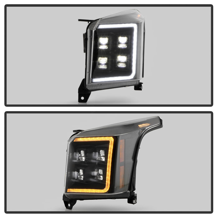 SPYDER Apex 15-20 GMC Yukon High-Power LED Module Headlights - Black (PRO-YD-GY15HALAP-SBSEQ-BK) 5088741