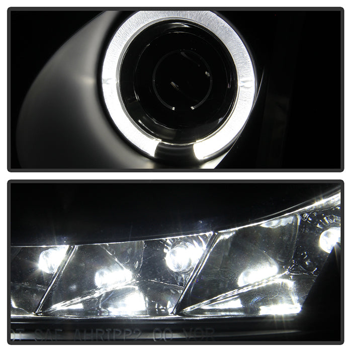 Spyder Honda Accord 03-07 Projector Headlights LED Halo Amber Reflctr LED Blk PRO-YD-HA03-AM-BK 5010636