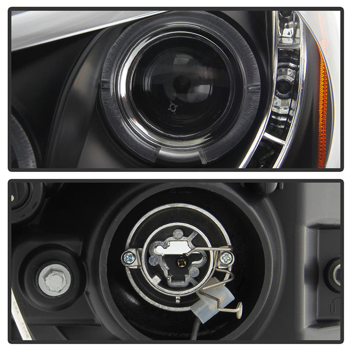 Spyder Honda Accord 08-12 4Dr Projector Headlights- LED Halo DRL Blk PRO-YD-HA08-4D-HL-BK 5010667