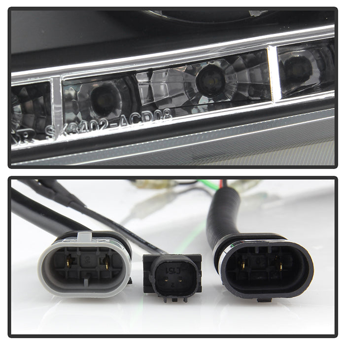 Spyder Honda Accord 08-12 4Dr Projector Headlights- LED Halo DRL Blk PRO-YD-HA08-4D-HL-BK 5010667