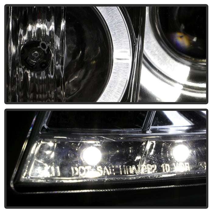 Spyder Honda Accord 08-12 4Dr Projector Headlights- LED Halo DRL Chrm PRO-YD-HA08-4D-HL-C 5010674