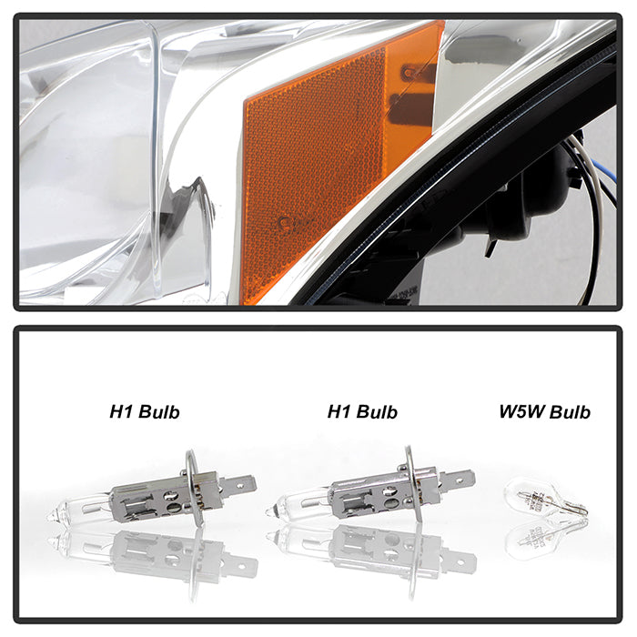 Spyder Honda Accord 08-12 4Dr Projector Headlights- LED Halo DRL Chrm PRO-YD-HA08-4D-HL-C 5010674