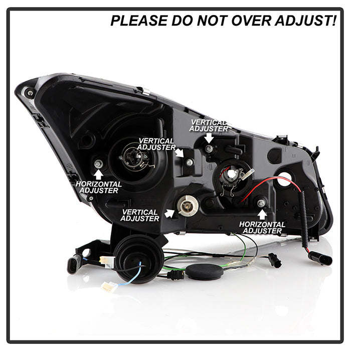 Spyder Honda Accord 08-12 4Dr Projector Headlights- LED Halo DRL Chrm PRO-YD-HA08-4D-HL-C 5010674