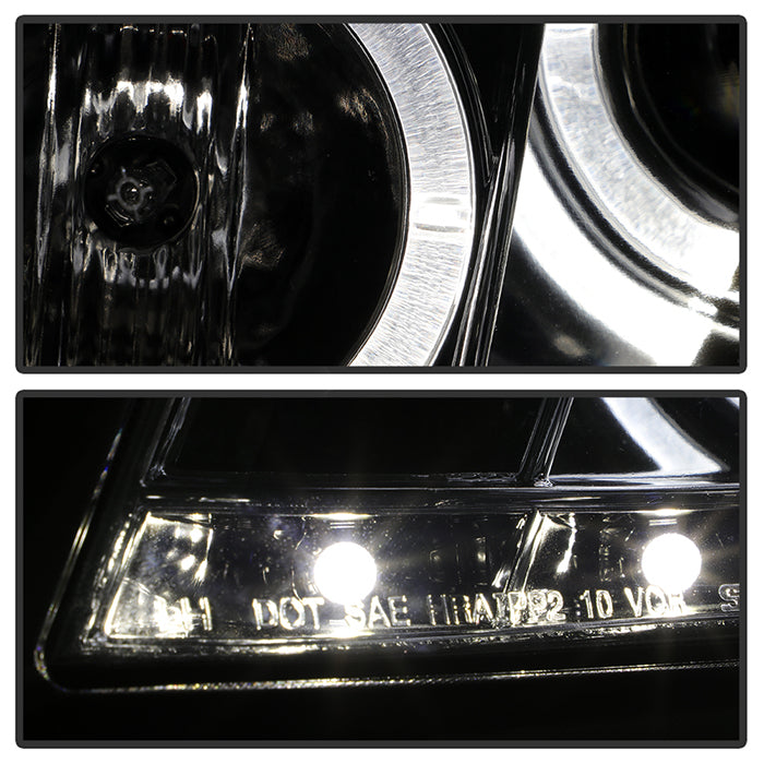 Spyder Honda Accord 08-12 4Dr Projector Headlights- LED Halo DRL Smke PRO-YD-HA08-4D-HL-SM 5010681