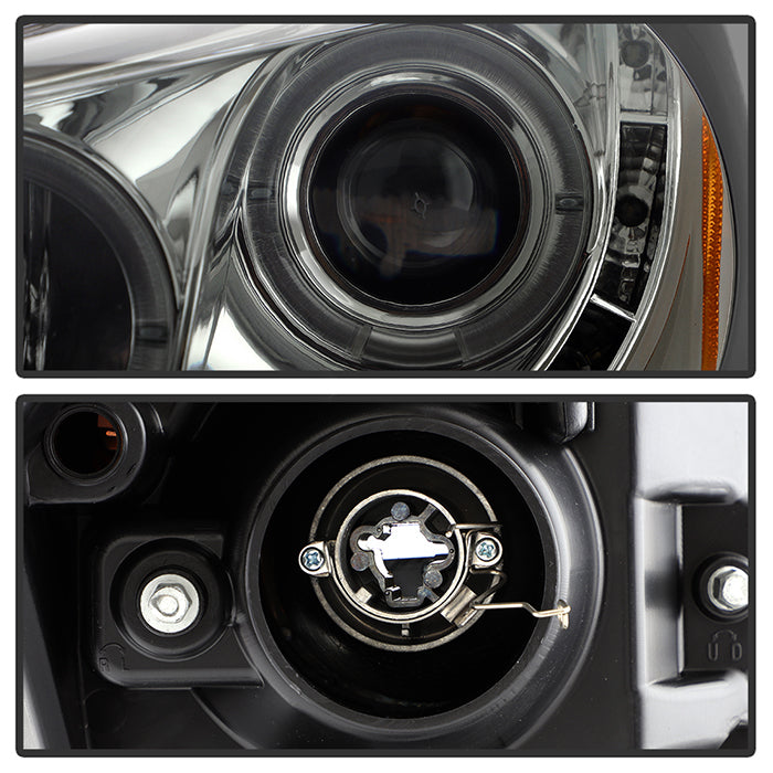 Spyder Honda Accord 08-12 4Dr Projector Headlights- LED Halo DRL Smke PRO-YD-HA08-4D-HL-SM 5010681