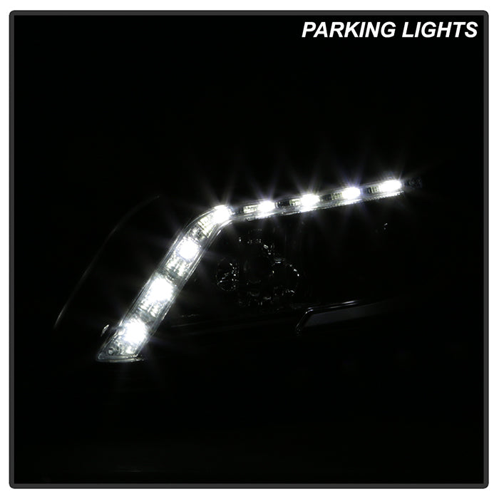 Spyder Honda Accord 2013-2015 4DR Projector Headlights Light Bar DRL Black PRO-YD-HA13-LBDRL-BK 5080530