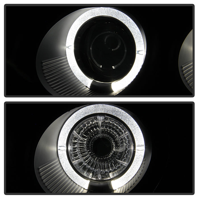 Spyder Honda Accord 94-97 1PC Projector Headlights LED Halo Amber Reflctr Blk PRO-YD-HA94-AM-BK 5010698