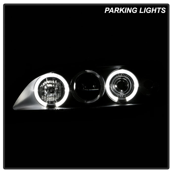 Spyder Honda Accord 98-02 1PC Projector Headlights LED Halo Amber Reflctr Blk PRO-YD-HA98-AM-BK 5010728