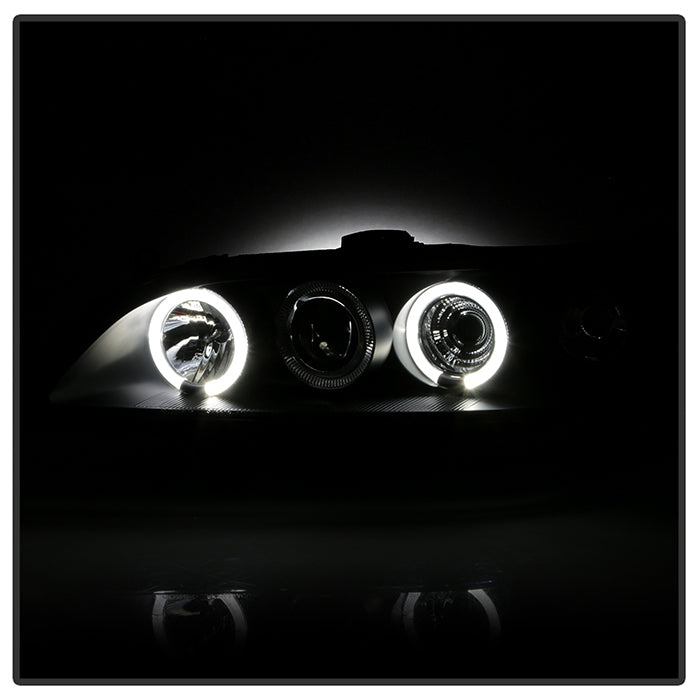 Spyder Honda Accord 98-02 1PC Projector Headlights LED Halo Amber Reflctr Blk PRO-YD-HA98-AM-BK 5010728